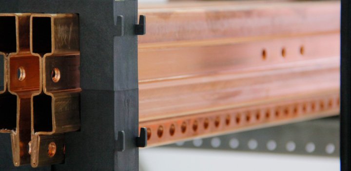 barramento de distribuicao de cobre