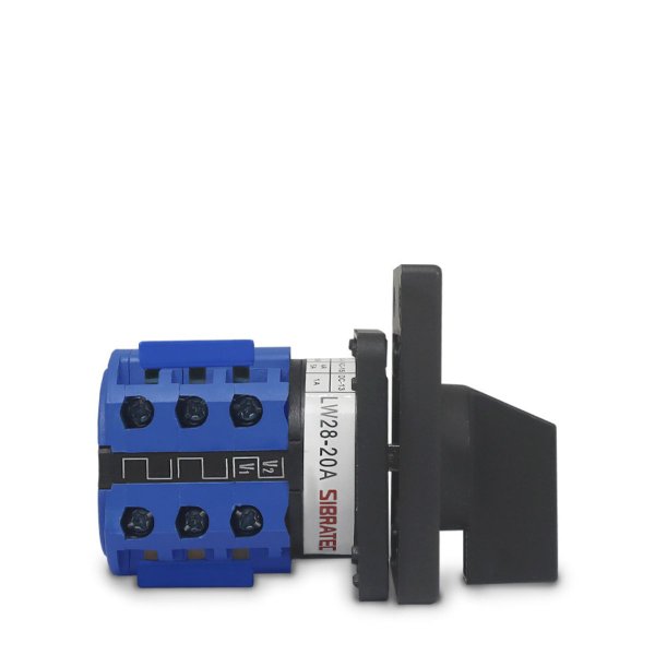Chave Voltimétrica LW28-20V 7 Posições 660V 20A Porta Painel Sibratec
