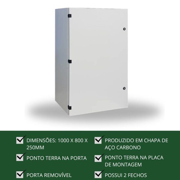 Quadro de Comando MD14 1000x800x250 Opção Painéis