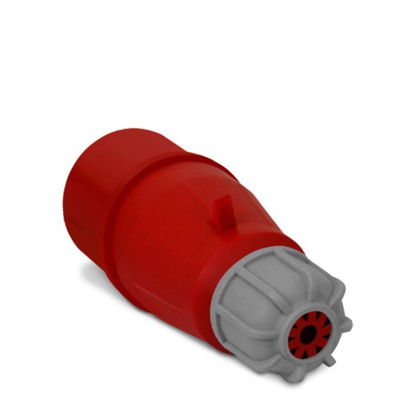 Plugue 024 3P + T 6H 380Vac / 32A Vermelho IP44 Sibratec